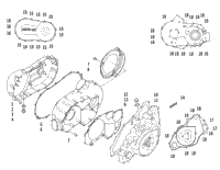 Clutch/V-Belt/Magneto Cover Assembly