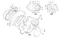 Clutch/V-Belt/Magneto Cover Assembly