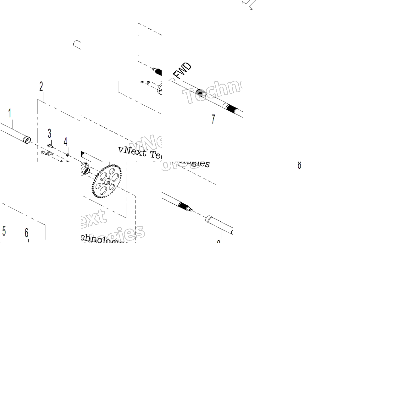 Drive - Rear Wheel Axle 70