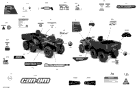 Decals Outlander 6X6 - 650 Efi - Dps - Europe