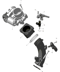 Rotax - Air Intake Manifold And Throttle Body