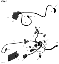 Engine Harness And Electronic Module - 1000 Efi