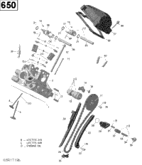 Cylinder Head, Rear - 650 Efi