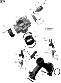 Air Intake Manifold And Throttle Body - 570 Efi
