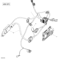 Engine Harness And Electronic Module - 450 Efi
