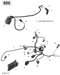 Engine Harness And Electronic Module - 850 Efi (Renegade)