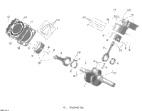 Crankshaft And Pistons - 650 Efi