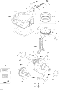 Crankshaft, Piston And Cylinder