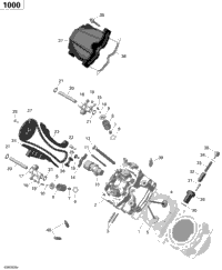 Cylinder Head, Front - 1000R Efi