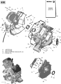 Crankcase - 650 Efi