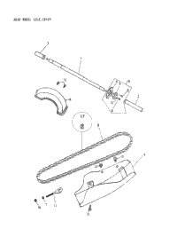 Rear Wheel Axle, Chain 172A-26