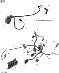 Engine Harness And Electronic Module - 570 Efi - Std - Dps - Xt - Hunting