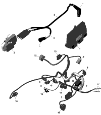 Rotax - Engine Harness And Electronic Module - 322 - Xt - Xtp