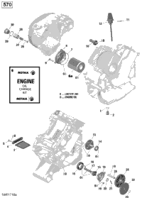 Rotax - Engine Lubrication - 570 Efi