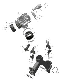 Rotax - Air Intake Manifold And Throttle Body