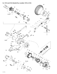 Drive System, Rear (For 7919 And 8135 Models)