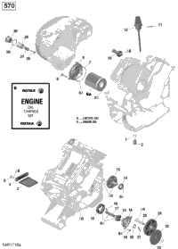 Rotax - Engine Lubrication - 570 Efi