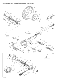 Drive System, Front (For 7920 And 7921 Models)
