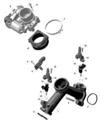 Rotax - Air Intake Manifold And Throttle Body