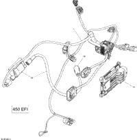 Engine Harness And Electronic Module - 450 Efi