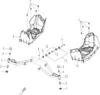 Suspension - Swing Arm-Footrest 110