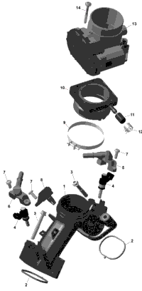 Rotax - Air Intake Manifold And Throttle Body