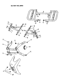 Arm, Foot Rest, Bumper 166-14