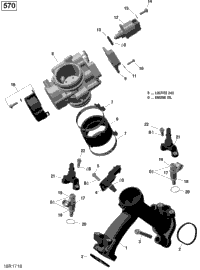 Air Intake Manifold And Throttle Body - 570 Efi