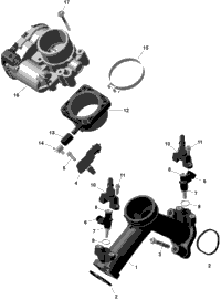 Rotax - Air Intake Manifold And Throttle Body