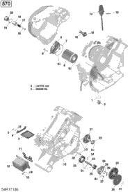 Engine Lubrication - 570 Efi (Package Pro)