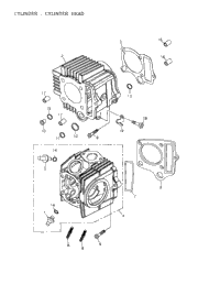 Cylinder, Cylinder Head 172A-02