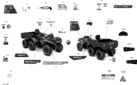 Decals Outlander 6X6 - 1000 Efi - Pro Nordic - Europe