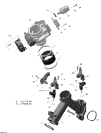 Air Intake Manifold And Throttle Body - 650 Efi
