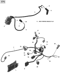Engine Harness And Electronic Module - 570 Efi (Outlander)