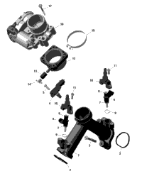 Rotax - Air Intake Manifold And Throttle Body - 850 Efi