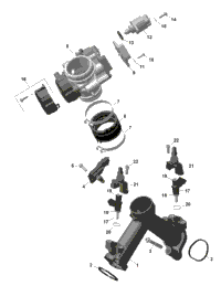 Rotax - Air Intake Manifold And Throttle Body