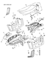 Body Cover, Seat 170-15