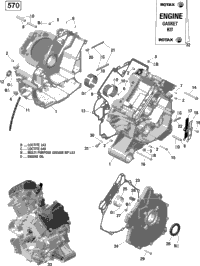 Crankcase - 570 Efi