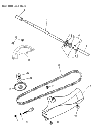 Rear Wheel Axle, Chain 170-22