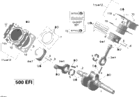 Crankshaft, Piston And Cylinder V1_Std, Xt, Xt-P