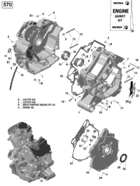 Crankcase - 570 Efi (Package Pro)