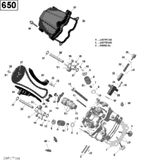 Cylinder Head, Front - 650 Efi