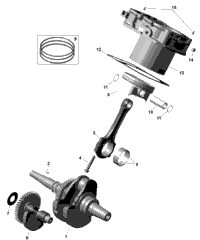 Rotax - Crankshaft, Pistons And Cylinder