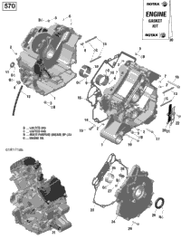 Crankcase - 570 Efi (Package Pro)