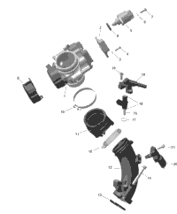 Rotax - Air Intake Manifold And Throttle Body - 450