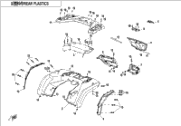 Rear Plastics-Crystal Orange