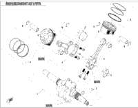 Crankshaft / Connecting Rod / Piston Assy (Cracked Cap)