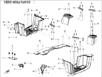 Middle Plastics(With Gearshift Lock)
