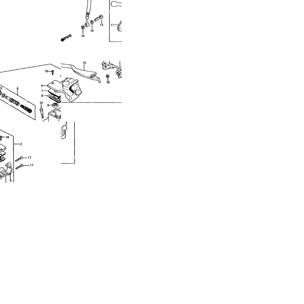 FRONT BRAKE MASTER CYL.