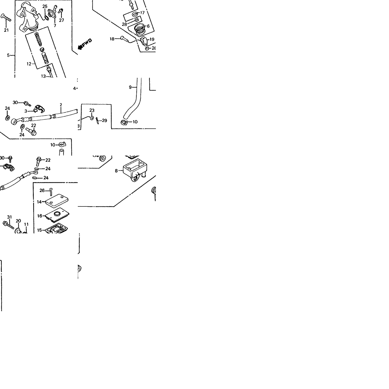 REAR BRAKE MASTER CYL.